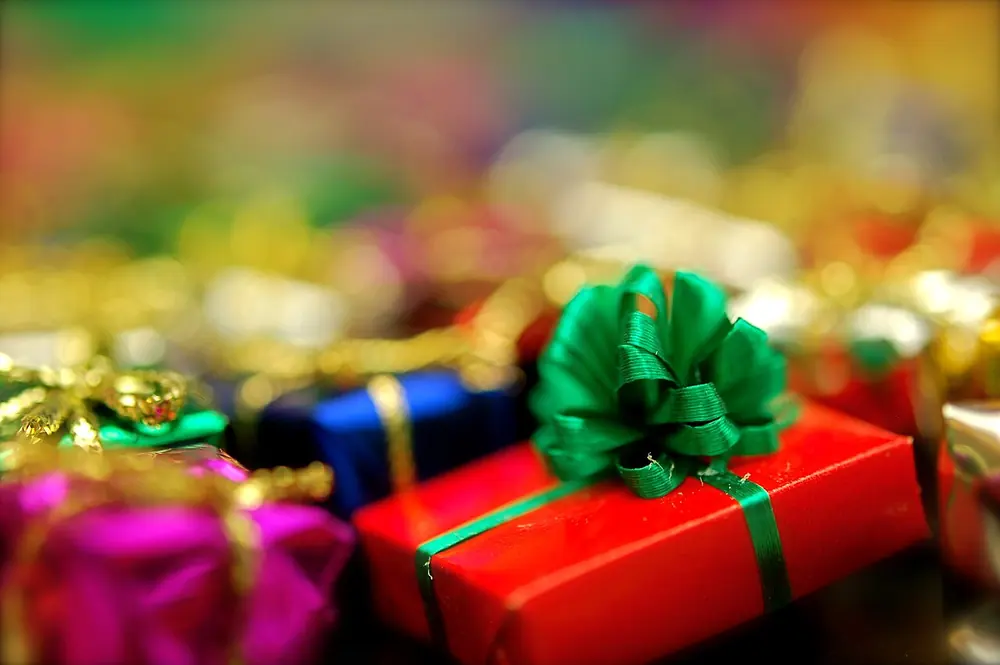 wrapped gift box