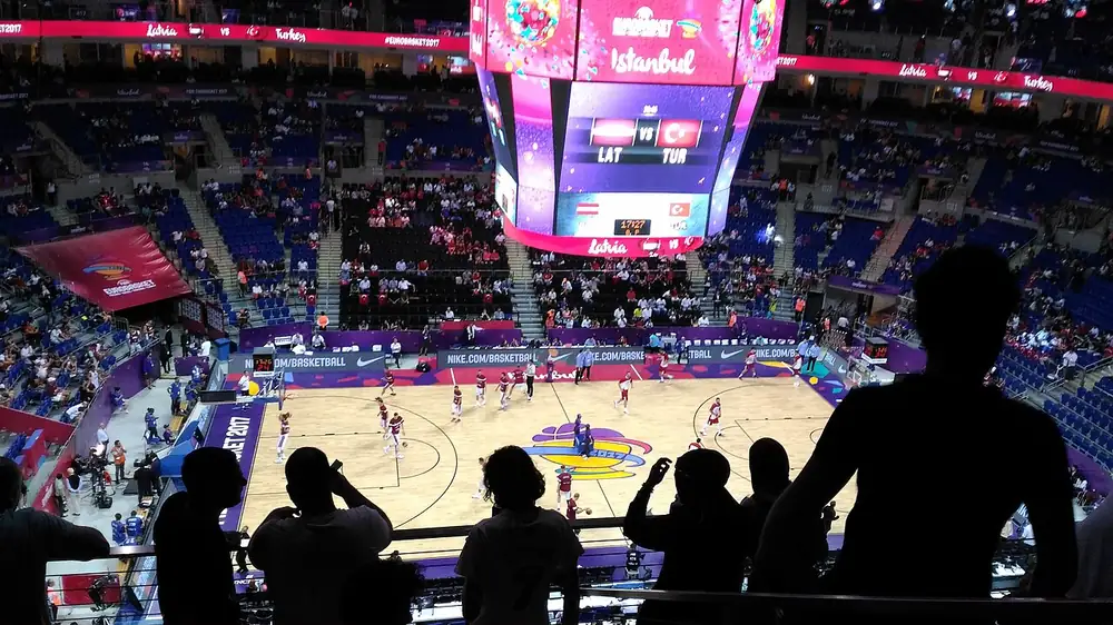 Sports arena interior - comment parier sur mon téléphone